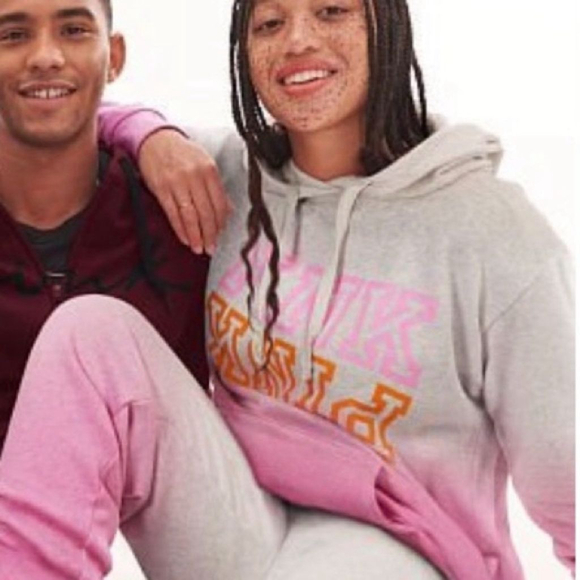 VICTORIA'S SECRET PINK EVERYDAY LOUNGE Fleece Campus Pullover XSMALL - Picture 2 of 5